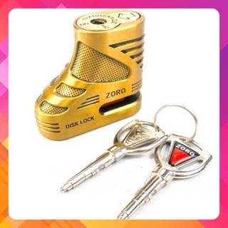 Ổ khóa đĩa xe máy ZORO vàng đồng - Khóa Đĩa Xe Máy Chống Trộm,Ổ Khoá Gắn Đĩa Xe,ổ khóa chống trộm xe.Hàng chính hãng