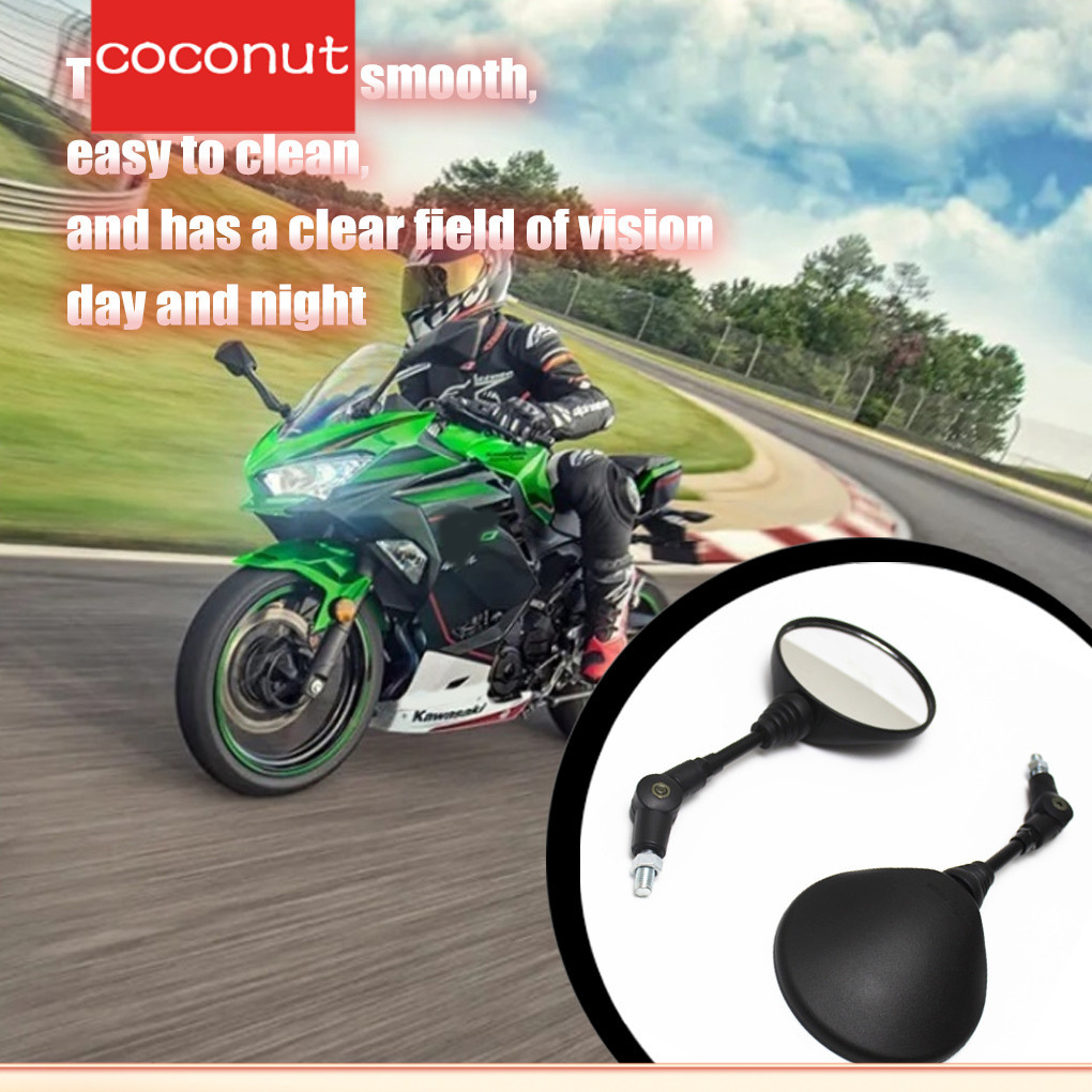 [Coco] Gói 2 Xe Máy Quan Sát Phía Sau Xe Máy Độc Đáo Mịn Rơi Gương Đa Năng Phụ Kiện Quét Xoay View 360° Chống