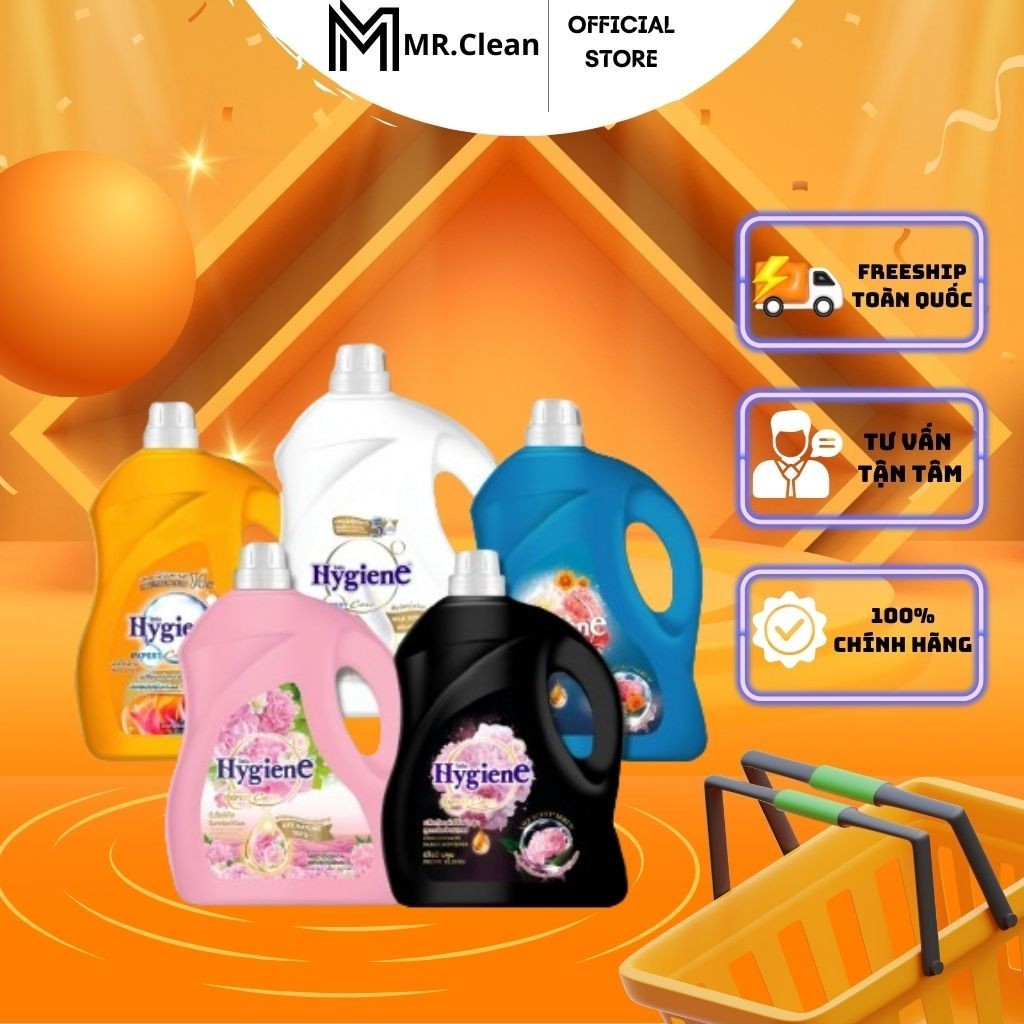 Nước Xả Vải Hygiene Thái Lan Giặt Xả Quần Áo Milky Touch Milk Serum Expert Care Nhiều Hương Can 3500ml .,