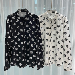 ZYEB Dolce & Gabbana 2024Spring New Youth Digital Printing Men's Long-Sleeved Shirt Shirt