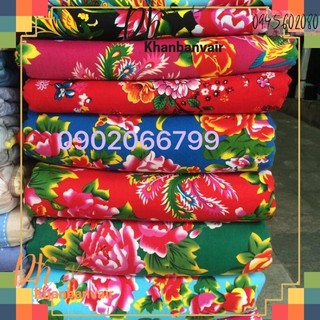 Vải chăn con công chất đẹp các màu( khổ vải 1,6m x 243 cm)