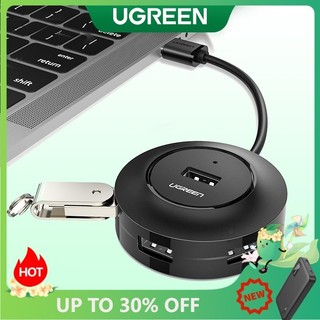 HUB UGREEN chia 4 cổng USB 2.0 kèm cổng sạc Micro USB thích hợp cho iMac Laptop