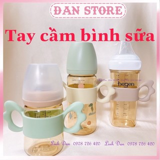 Tay cầm bình sữa moyuum pigeon lanshion bằng silicon siêu mềm