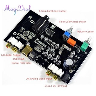 Đầu vào quang USB NE5532 Bảng khuếch đại âm thanh nổi Mô-đun deorder DIY