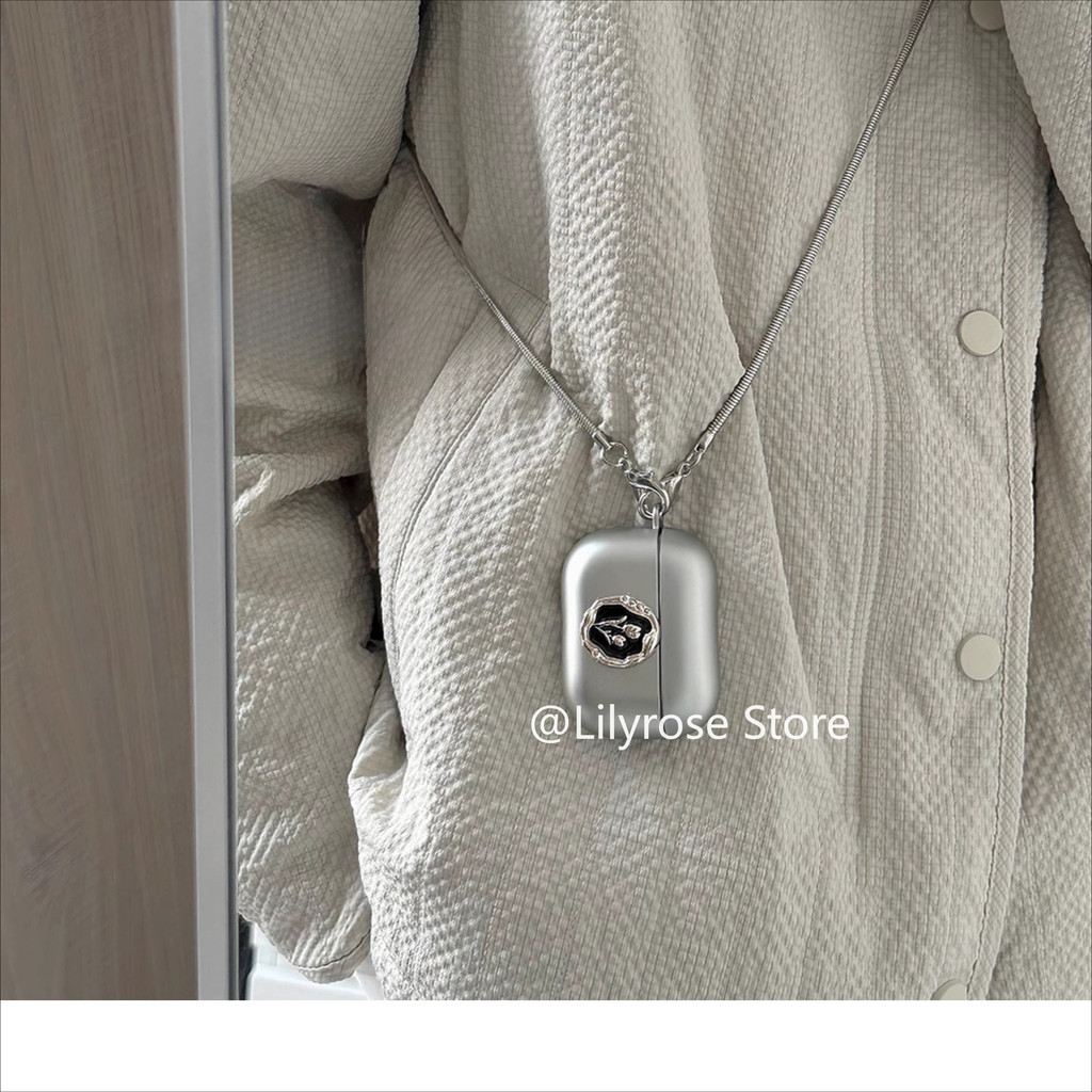 Ốp Lưng Bạc Tulip Cho AirPods 4 [2024] AirPods Pro2 Pro 3 2 1 Vỏ Bảo Vệ Tai Nghe Không Dây Apple Air