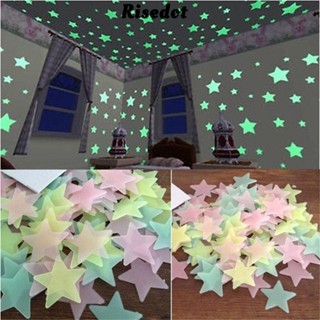  Risedut 100 Cái   bộ Miếng Dán Tường Dạ Quang Ngôi Sao Đầy Màu Sắc DIY Dạ Quang Decal Thời Trang Phát Sáng Trong Bóng Tối Trang Trí Mầm Non Dán Nghệ Thuật Treo Tường Trẻ Em Trang Trí Phòng Bé 