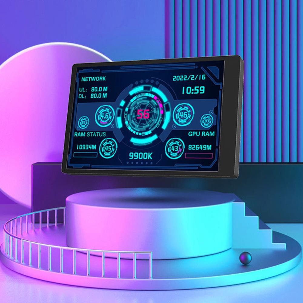 Mt 3.5 Inch IPS Loại C Màn Hình Thứ Cấp Cho Máy Tính CPU GPU RAM HDD Màn Hình Hiển Thị 320 * 480 Màn