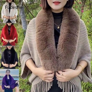  Fudeshe Choàng Dệt Kim Giữ Ấm Mùa Đông Cho Nữ 