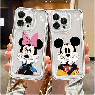Ốp Lưng Cho Iphone 15 14 13 12 11 Pro Max Ốp Lưng Mickey Minnie Cặp Đôi Hoạt Hình Dễ Thương Trong Suốt Ốp Lưng Trong Suốt Cho Bé Trai Bé Gái Xs 6 7 8 Plus Ip11 Ip15 Ip14 Pro Max 11 Ốp Lưng