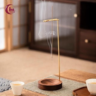 Upside Down Burner Khay Tròn Gậy Gỗ Đứng Cho Yoga Phòng Ngủ Văn Phòng Tiệc Trang Trí Nhà