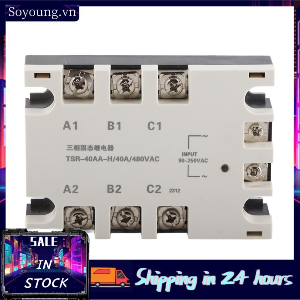 Three-phase -state Relays AC-AC Input 40A 90-250 V AC 24-480 Load