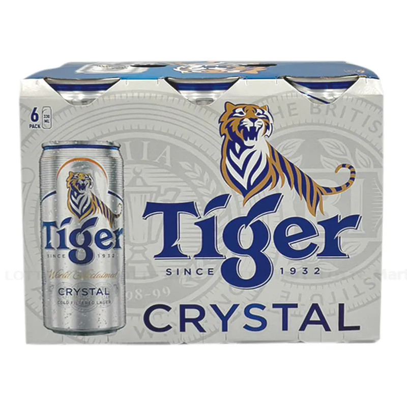 Lốc 6 Lon Bia Tiger Crystal 330ml/Lon MOONSHINE-FOODS