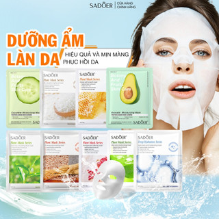 Mặt nạ giấy dưỡng da tinh chất tự nhiên giúp dưỡng ẩm cấp nước căng mịn mang lại vẻ hồng hào cho da SADOER