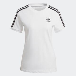 adidas Phong cách sống Áo Thun 3 Sọc Classics Adicolor Nữ trắng GN2913