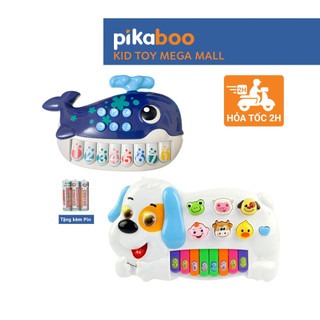 Đồ chơi đàn piano cho bé Pikaboo cao cấp, âm thanh chất lượng, đèn led sáng nhấp nháy, âm thanh 2 chế độ