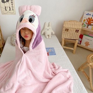 Khăn tắm sơ sinh Trẻ em có mũ trùm đầu Cotton nguyên chất Áo choàng tắm mềm mại Áo choàng lông cừu san hô Áo choàng