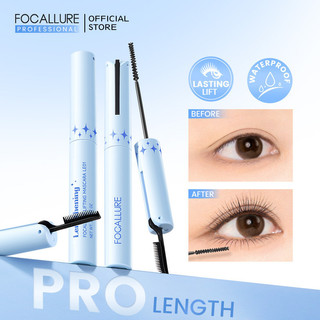 Focallure Pro-Length Mascara chống nước siêu mịn Curl Lông mi Lược lấp đầy bằng sợi Skinny Nhanh khô Chống nhòe Nhẹ 2 trong 1 