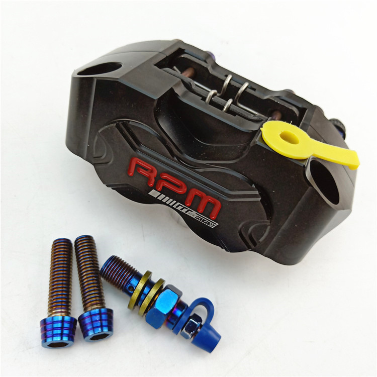 R RPM Bức Xạ Nhỏ Calipers Phanh Dưới Calipers Cặp Bốn Piston Fuxi Ghost Train Huqi Zhan Speed Motorc