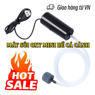 [giá cực thấp] Máy Sủi Oxy Mini Kết Nối USB - Sục Khí Oxi Cho Bể Cá Cảnh Siêu Nhẹ Và Yên Tĩnh [Sủi USB]