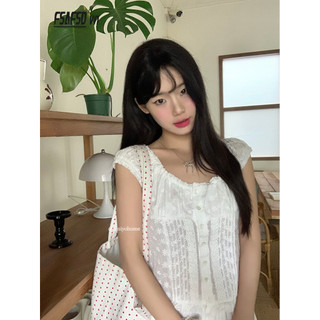Áo sơ mi trắng nữ phong cách mới áo sơ mi nhỏ mùa xuân ngắn áo sơ mi tay ngắn pháp