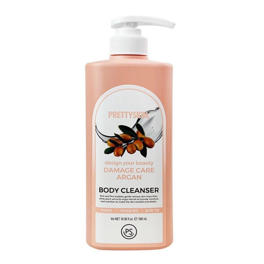 [ XẢ KHO HSD 10 / 12 / 2025 ] Sữa Tắm Pretty Skin Damage Care Argan Body Cleanser 500ml