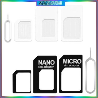 Zzz 4 trong 1 cho thẻ sim nano sang micro sim sang bộ chuyển đổi thẻ sim tiêu chuẩn se