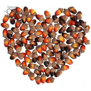 200 PC Craft Oak Đạo cụ trái cây giả Oak DIY Trang trí tiệc gia đình, 2 màu