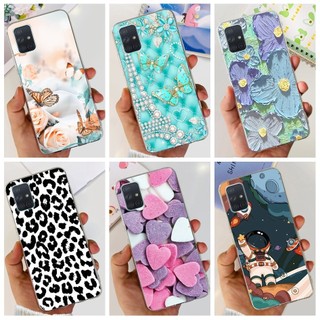 Dành Cho Samsung Galaxy Galaxy A51 A71 4G Ốp Lưng SM-A515F SM-A715F Thời Trang Da Báo Silicon Mềm Cho Samsung A 51 A 71 4G Vỏ