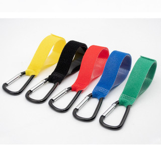 Móc Khóa Treo Xe Đẩy Mint Decor Móc với Chất Liệu Băng Dính Gai Velcro Cho Bé Gắn Xe Tiện Lợi Nhỏ Gọn, móc treo xoay 360