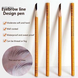 Guouqna 1Pc Dài Lasg Đen Lông Mày Bút Chì Bóng Mỹ Phẩm Tint BASL