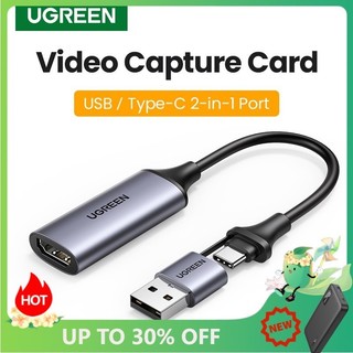 Ugreen Hộp Ghi Hình Video 4K HDMI Sang USB / Type-C HDMI Cho Live Stream Ghi Hình Cáp Chuyển Từ HDMI Ra To Type C / USB Hỗ Trợ Ghi Hình Nhanh Từ Livestream , HDMI Video Capture