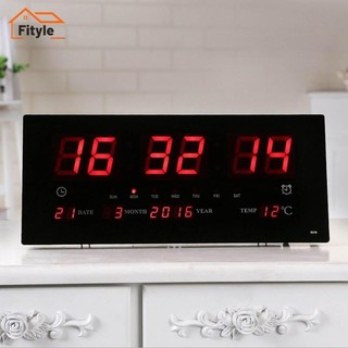 Fityle Đồng hồ màn hình LED cực lớn 17 '', đồng hồ kỹ thuật số