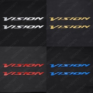 2 Chiếc 3D Tầm Nhìn Chữ Biểu Tượng Chống Nước Huy Hiệu Decal Xe Tăng Bánh Xe Miếng Dán Mềm Cho Trang Trí Xe Máy