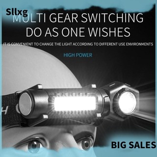 [Sllxg.vn] Đèn lồng cắm trại LED COB 5W / 1600mAh Dây đèn pha chống nước để chạy xe đạp