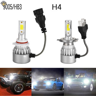 Đèn pha led ô tô c6 h4 h7 h11 9012 9004 đèn led chùm thấp và cao ykd