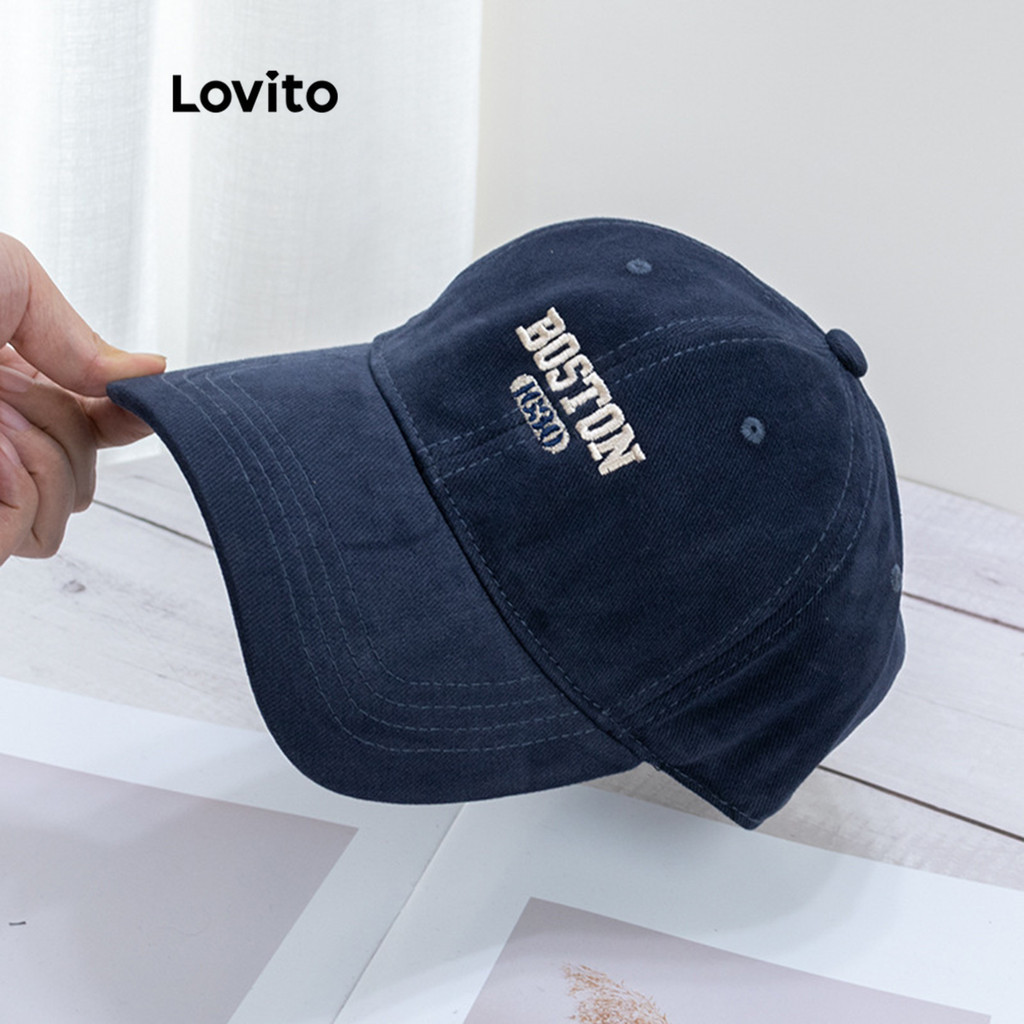 Lovito Mũ lưỡi trai bóng chày Boston kiểu dáng thông thường dành cho nữ LFA09617 | BigBuy360 - bigbuy360.vn