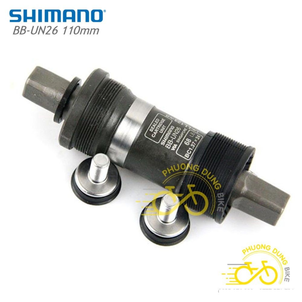 Trục giữa cốt vuông xe đạp SHIMANO BB-UN26 110mm