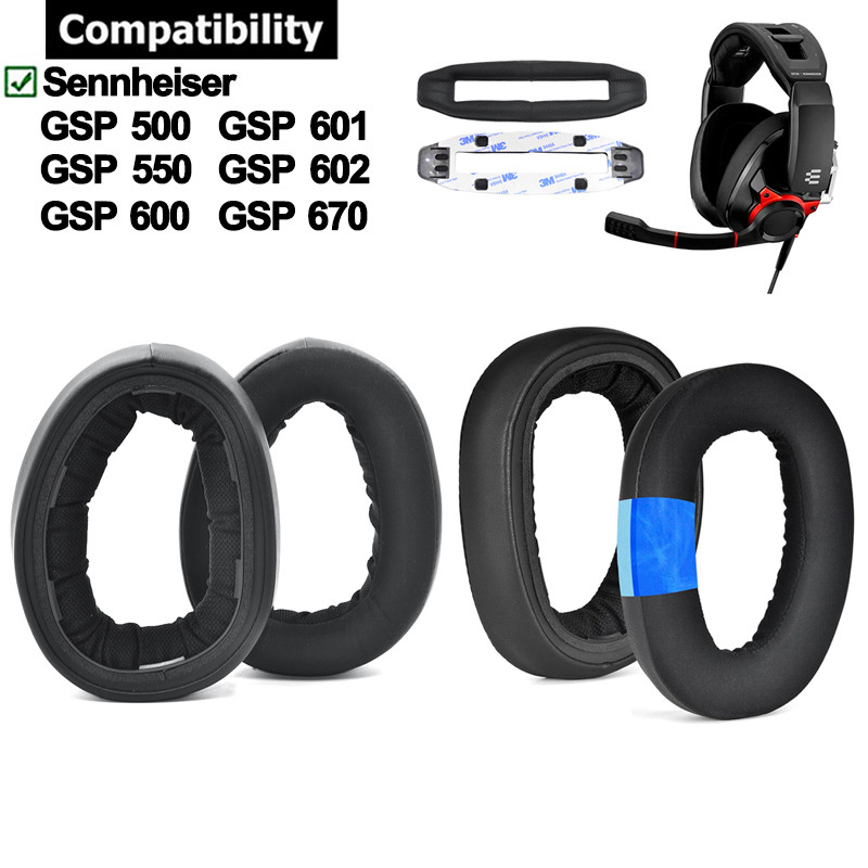Miếng Đệm Tai Cho Sennheiser GSP 500 550 600 601 602 670 GSP500 GSP550 GSP600 GSP670 Tai Nghe Earpad