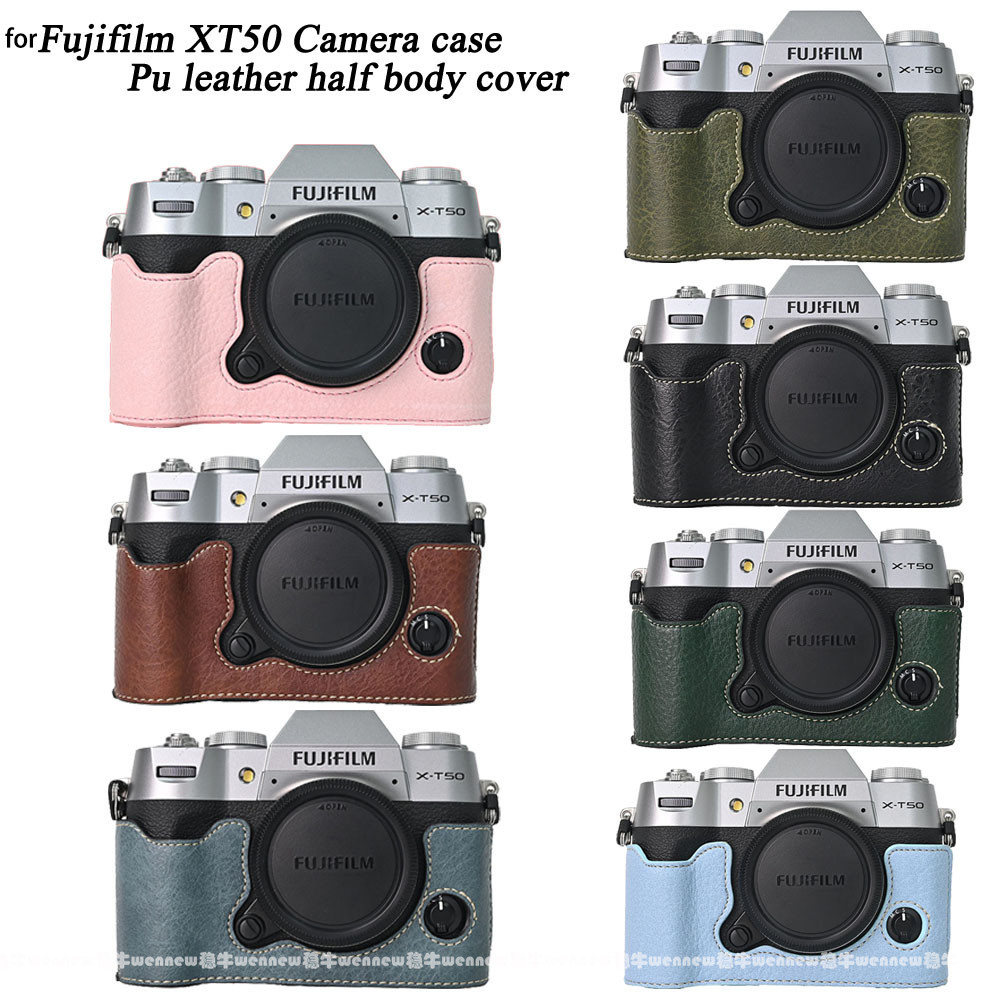 Vỏ Da PU Cho Fujifilm XT50 Túi Đựng Máy Ảnh Nửa Thân Fujifilm XT50