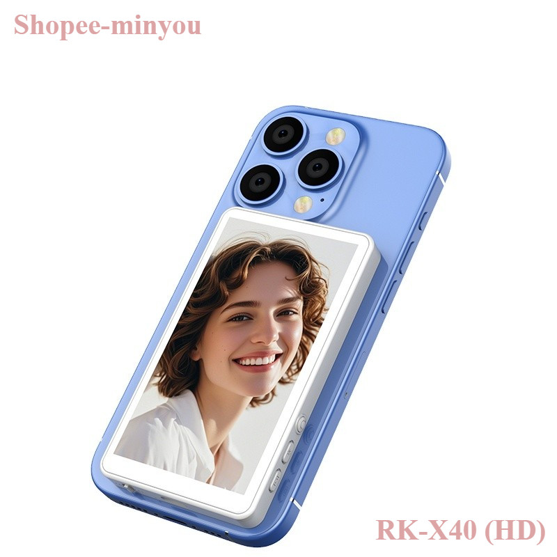 MINYOU RK-X40 / X40L / X40M Hàng Mới Về Điện Thoại Từ Tính Không Dây HD Di Động Vlog Màn Hình Selfie