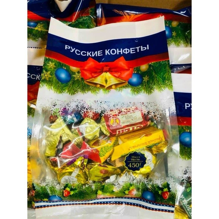 Kẹo socola mix 8 vị Nga 125k/ 1 gói (400gr-450gr-500gr) MOONSHINEFOODS