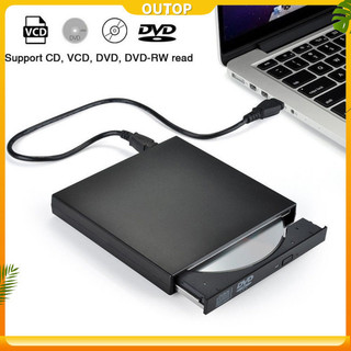 Outop usb external dvd cd rw disc burner combo ổ đĩa đầu đọc cho windows 98 / 8 / 10 laptop pc
