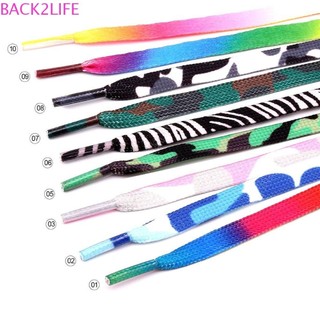 Back2life dây giày nữ phụ kiện giày nhiều màu đế bằng trang trí dây giày nhiều màu sắc ren nhiều màu sắc