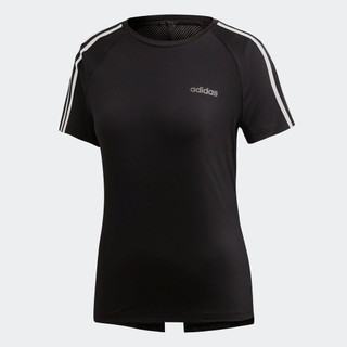 Adidas phong cách sống áo phông 3 sọc design 2 move nữ đen du2073