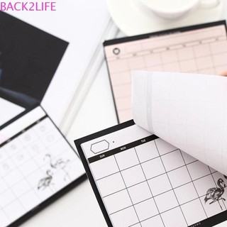 Back2life để bàn lịch trình sách 30 tờ hiệu quả làm việc tóm tắt kế hoạch ghi nhớ pad đồ dùng văn phòng giấy văn phòng phẩm kế hoạch tháng notebook