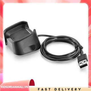 [Kidsdreammall.vn] Bộ sạc đồng hồ thông minh đa năng cho Fitbit Versa Lite / Versa với cáp USB 1m