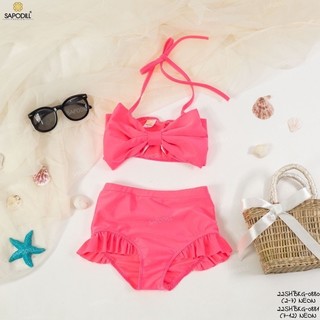 Bikini, đồ bơi trơn 2 mảnh cho bé gái