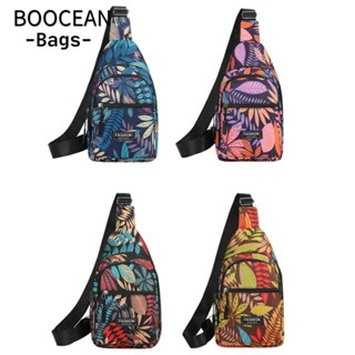  BOOCEAN Túi đeo ngực nam Túi đeo thắt lưng đa chức năng bằng vải Túi đựng đồ màu đen Xanh đỏ Ví thể thao nhiều ngăn Túi đeo ngực Unisex 