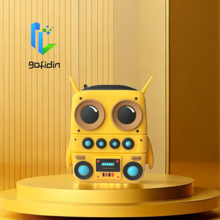Gofidin Minion Loa Bluetooth Ngoài Trời, ABS Silicone Minion Shape Loa Nhỏ Di Động, Minion Shape Bluetooth Chống Nước Phong Cách Hoạt Hình Bluetooth Loa Quà Tặng