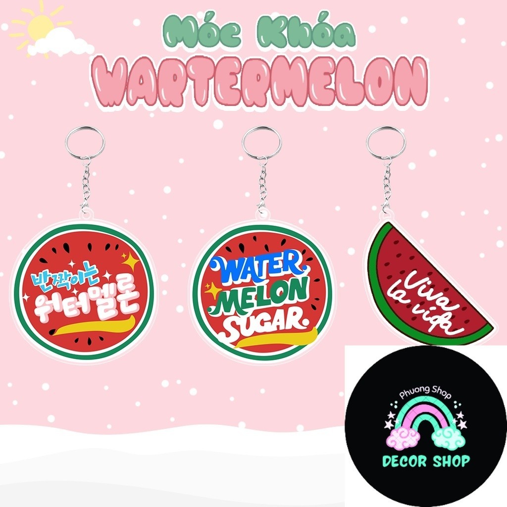 Móc khóa Watermelon K-Drama Twinkling Watermelon Dưa Hấu Lấp Lánh viva la vida đáng yêu dễ thương La